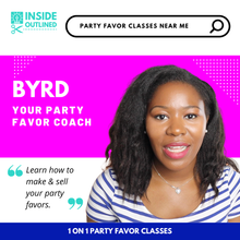 Load image into Gallery viewer, Party Favor Classes for Beginners | Private Party Favor 1-on-1 Coaching | Learn How to Make Party Favors | Beginner Party Favor Class via Zoom