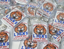 Load image into Gallery viewer, Personalized keychains bulk, personalized keychains with pictures, personalized keychains with picture and text, personalized keychains for him, personalized keychains for students, acrylic keychains custom, custom acrylic keychains double sided,