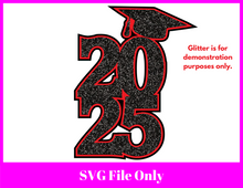 Load image into Gallery viewer, 2025 Graduation Centerpiece Svg File | 2025 Graduation Centerpiece