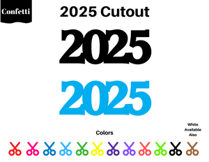 30 2025 Cutout, 2025 Decorations, 2025 Die Cut, Die Cut Shapes, Die Cut Paper Shapes, Class of 2025, Graduation Confetti, Numbers, New Year
