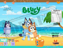 Load image into Gallery viewer, Personalized Bluey Chip Bag Template – Editable in Canva | DIY Printable Party Favor | Instant Download