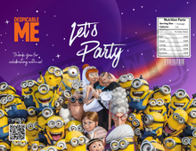 Load image into Gallery viewer, Personalized Despicable Me Chip Bag Template – Editable in Canva | DIY Printable Party Favor | Instant Download