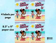 Load image into Gallery viewer, Personalized Gracie's Corner Capri Sun Label Template | Editable Canva Capri Sun Wrapper | Gracie's Corner Birthday Party Drink Labels