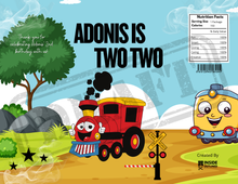 Load image into Gallery viewer, Personalized Train Chip Bag Template – Editable in Canva | DIY Printable Party Favor | Instant Download