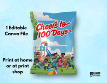 Load image into Gallery viewer, Chip bag template, chip bag template size, chip bag template canva, chip bag template free download, chip bag template free download pdf, chip bag template free printable