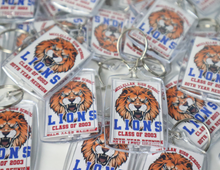 Load image into Gallery viewer, Personalized keychains bulk, personalized keychains with pictures, personalized keychains with picture and text, personalized keychains for him, personalized keychains for students, acrylic keychains custom, custom acrylic keychains double sided, 