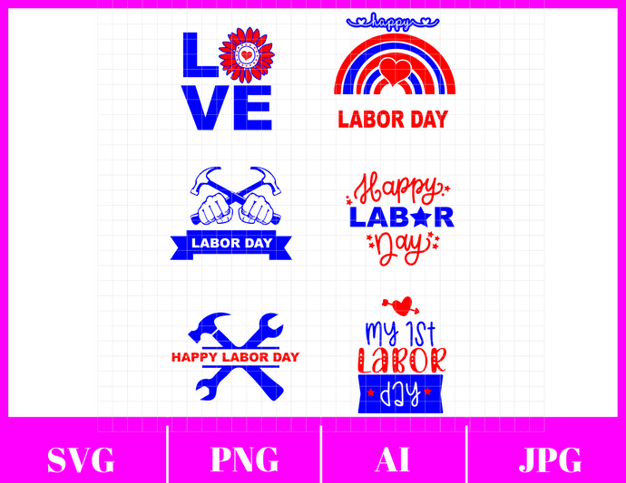 Labor Day Svg File Bundle