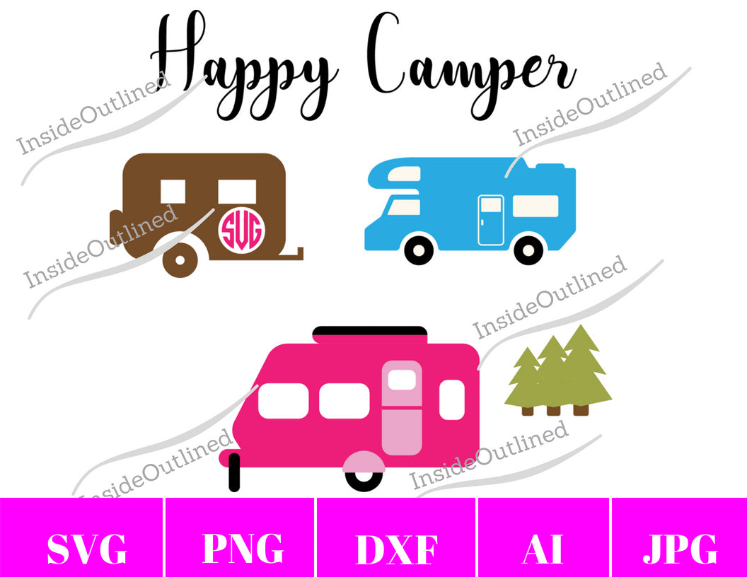 Happy Camper Svg File